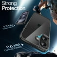 thumbnail image 4 of JETech Case for iPhone 16 6.1-Inch, Non-Yellowing Shockproof Phone Bumper Cover, Anti-Scratch Clear Back (Black), 4 of 6
