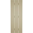 thumbnail image 6 of Ekena Millwork 17 1/2"W x 62"H Rustic Three Board Spaced Board-n-Batten Rough Sawn Faux Wood Shutters (Per Pair), Primed Tan, 6 of 11