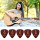 thumbnail image 5 of 5 púas para guitarra, patrón de madera de plectro, 0,71mm, púas para dedos, instrumento Musical Likrtyny Deportes al aire libre Salida diaria Juego de fiesta, 5 of 9