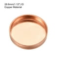thumbnail image 3 of Uxcell Copper End Cap Pipe Fitting Sweat Plug Connection for Pipe Plumbing 28.6mm, 3 of 6