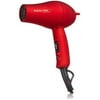 BaBylissPRO Travel Size Tourmaline Titanium Hair Dryer, Ionic, 1000 Watts, Red