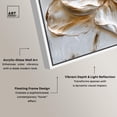 thumbnail image 4 of Ivory White I Framed High-Gloss Acrylic Glass Wall Art Elegant Floral Art by Art Remedy, White Frame, 20 x 20, 4 of 7