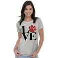 thumbnail image 4 of Cute Dog Cat Pet Lover Owner Paw Women's Graphic T Shirt Tees Brisco Brands X, 4 of 5