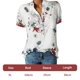 thumbnail image 5 of Dnzceghtig Blusa de manga corta con bolsillo estampado para mujer, 5 of 5