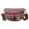 thumbnail image 1 of Tejido a mano de ocio Hobo bolso de paja nacional bolso de mensajero femenino con borlas, 1 of 2