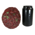 thumbnail image 6 of Day of The Dead Red Floral Roses With Green Petals Sugar Skull Figurine Decor, 6 of 9