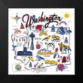 thumbnail image 2 of Zaman, Farida 15x15 Black Modern Framed Museum Art Print Titled - Washington, 2 of 5