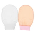 thumbnail image 4 of NICEXMAS 2Pcs Korean Exfoliating Mitts Scrub Gloves Faux Silk 9.5x5.9x0.08in, 4 of 8