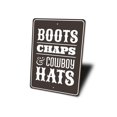 thumbnail image 4 of Boots Chaps and Cowboy Hats Novelty Sign, Metal Wall Decor - 10x14 inches, 4 of 4