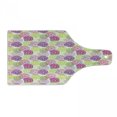 thumbnail image 1 of Floral Cutting Board, Romance Elements Natural Scene Floral Vintage Abstract Colorful Design, Tempered Glass Cutting and Serving Board, Wine Bottle Shape, Magenta Violet Green, by Ambesonne, 1 of 1