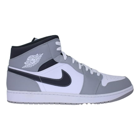 Nike Air Jordan 1 Mid Lt Smoke Grey/White-Anthracite 554724-078 Men's Size 17 Medium
