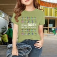 thumbnail image 2 of Coerni Kids Happy 100th Day of School T-Shirt Colorful Crayon Graphic Tee Boys Girls Kindergarten Casual Short Sleeve Tops, 2 of 8