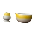 thumbnail image 2 of Matcha Bowl Cerámica de 500 ml de tazón de mezcla de matcha portátil con y batidor vertido para el regalo de la casa de té para amante de matcha Amarillo, 2 of 8