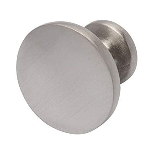 Utopia Alley 10pcs Emme Cabinet Ring Pull Knob - Decorative Cabinet Drop Pull Knobs for Cabinets and Drawers - Vintage Cabinet Hardware with Hand Finished Brushed Nickel - Pull Knobs 1.14"