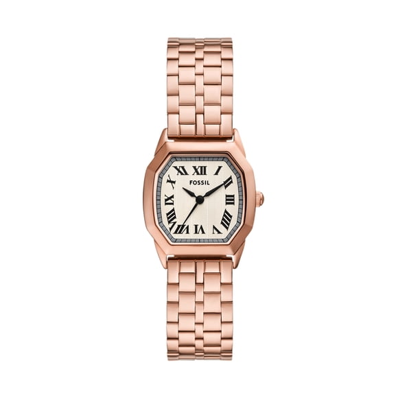Reloj Fossil Harlow para Mujer con Pulsera de Acero Inoxidable en Oro Rosa de 27 mm