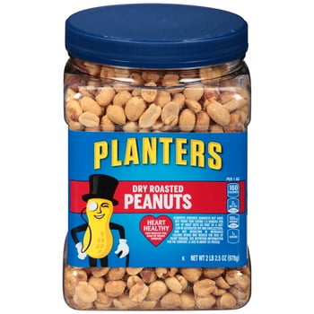 ers Dry Roasted Peanuts, 2.16 lb Container