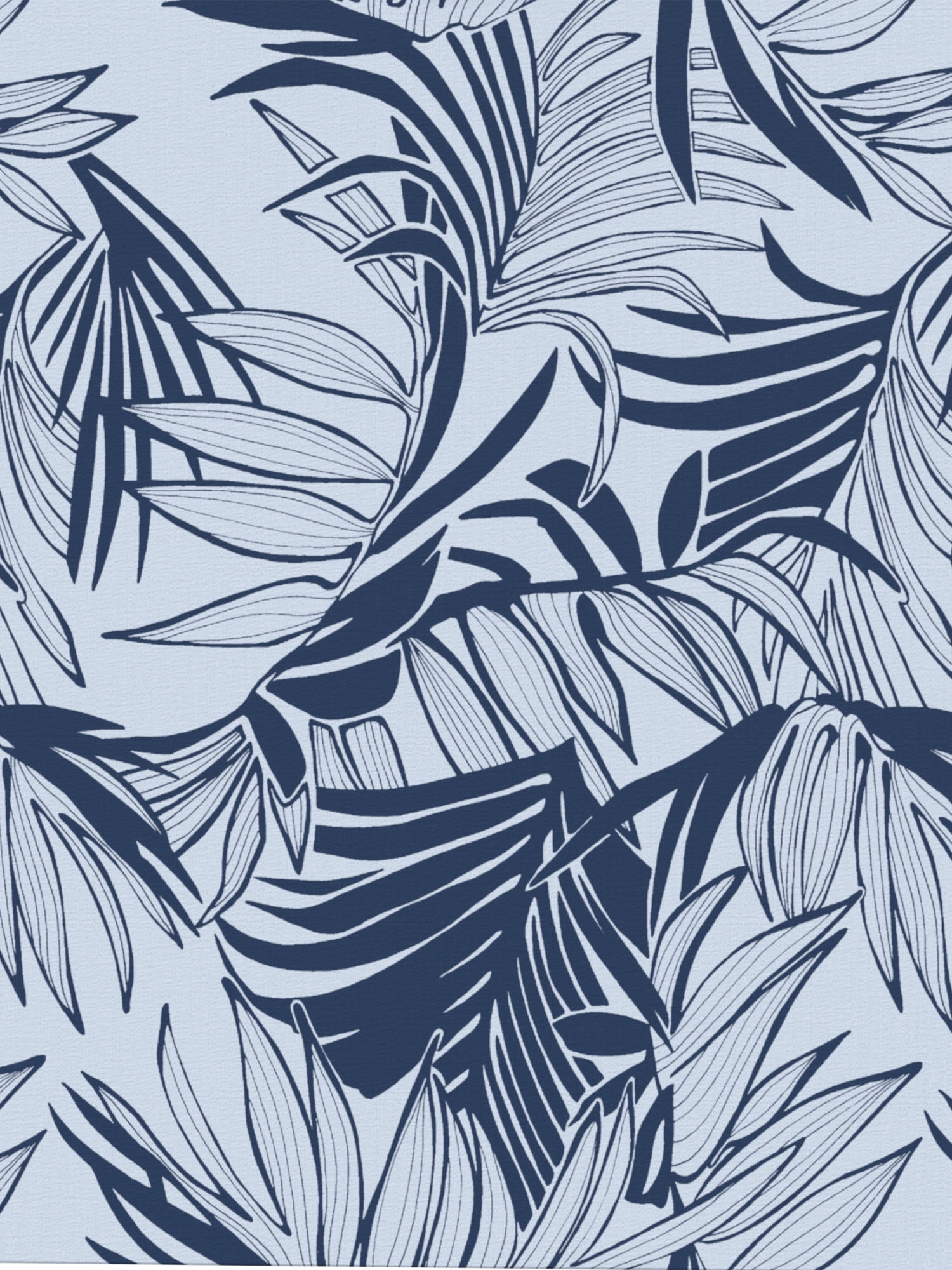 Café Luna Men's and Big Men's Tropical Printed Leaves Short Sleeve Woven Shirt, Sizes S-4X