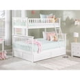 thumbnail image 5 of Atlantic Furniture Lit Superposé Columbia avec 2 Tiroirs de Lit à Panneaux Surélevés, Simple/double, Blanc, 5 of 5
