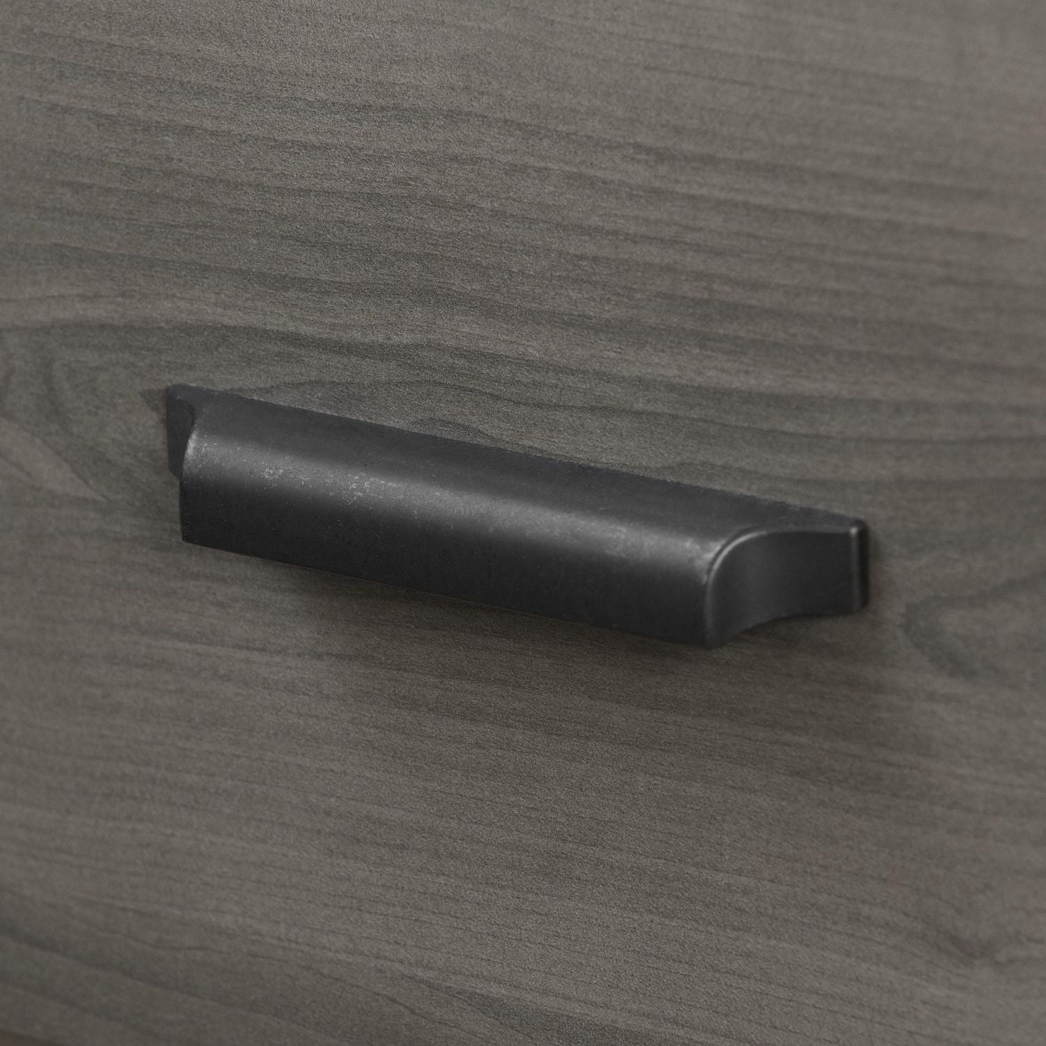 South Shore Versa Nightstand with Charging Station and Drawers for Adult, in Gray Maple