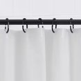 thumbnail image 4 of Solid Black Plastic Shower Curtain Rings - Set of 12, 4 of 5