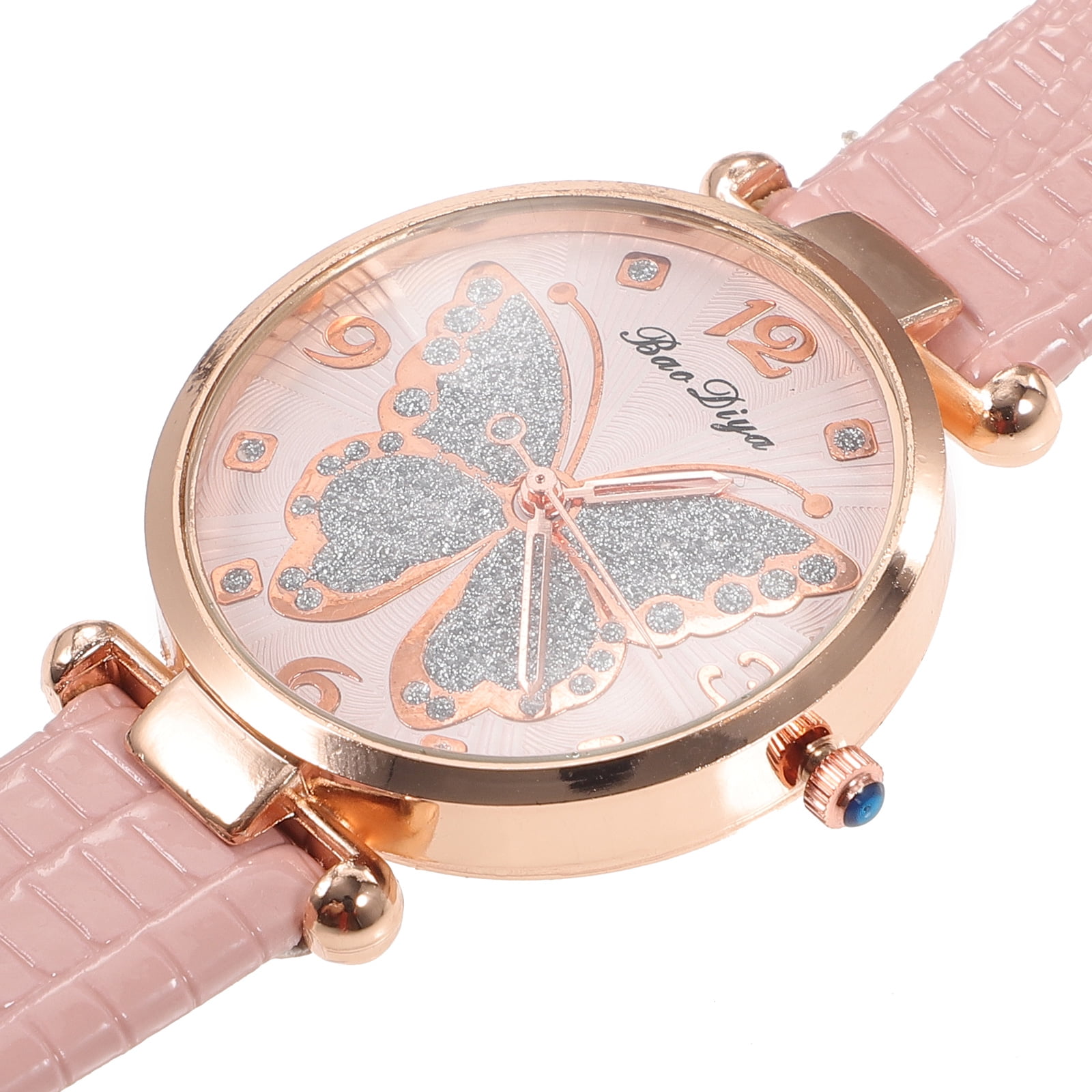 Butterflies Dial Design Ladies Watch Fashion Casual Ladies Watch Simple Ladies Watch
