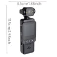 thumbnail image 1 of 1080P HD Body Camera for Cycling, 360° Rotatable Lens Wearable Action Cam, Image Stabilization Mini Video Recorder for Bike Safety, 1 of 9