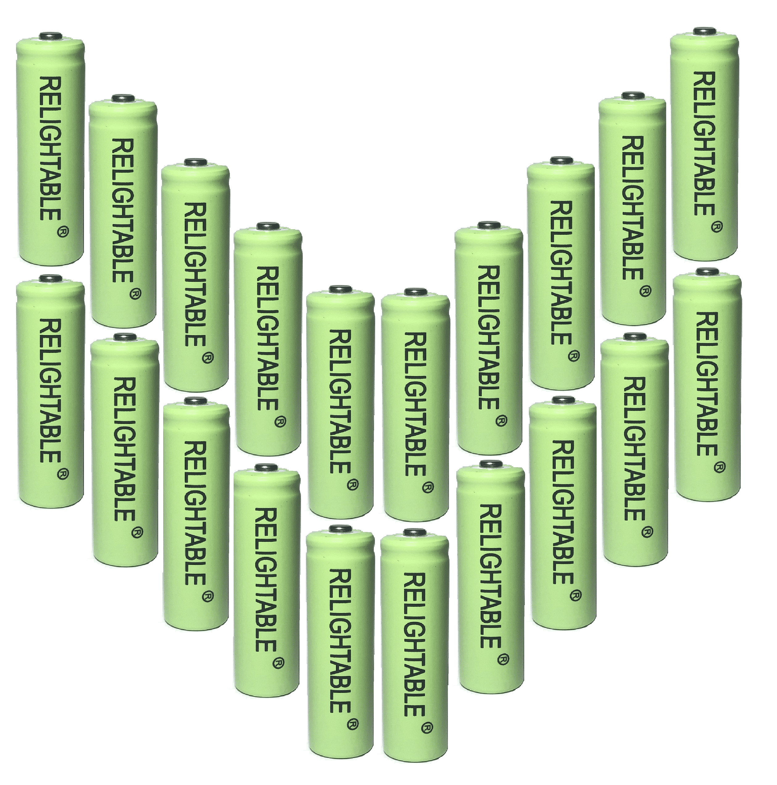 20 AA Rechargeable Batteries NiMH 600mAh 1.2v Garden Solar Ni-Mh Light