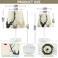 thumbnail image 4 of Print Antlers Deer Head LED Desk Lamp Table Lamp USB Bedside Nightstand Small Lamp for Bedroom Living Room Kids Room, 4 of 8