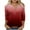 Red, variant on TKLPEHG 3/4 Length Sleeve Womens Tops Plus Size Gradient V Neck Button Tshirt Dressy Casual Loose Tunic Tops (Black,L)