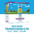 thumbnail image 2 of High Noon Vodka Seltzer Grape Transfusion, 6 pack, 12 fl oz Cans, 4.5% ABV, 2 of 7