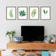 thumbnail image 5 of Calcomanías de pared nórdicas: hojas de plantas exóticas para la decoración de la sala de estar y el dormitorio Tropical Bliss, 5 of 8