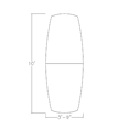 thumbnail image 3 of 10 Person Modular Arc Boat Conference Table Square Metal Bases 10 Ft, 3 of 8