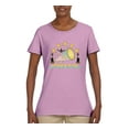 thumbnail image 2 of Wild Bobby All Star Cheerleading Megaphone Girl Sports Women Graphic Tee, Light Pink, XX-Large, 2 of 5
