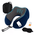 thumbnail image 1 of Almohada De Viaje Almohada De Cuello Con 100% Espuma Azul Marino, 1 of 4
