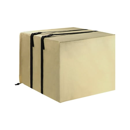 

Dust Protective Hood Easy To Install Creative Apricot Waterproof Oxford Cloth High Quality Durable AC Unit Cover