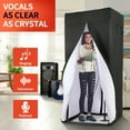 thumbnail image 2 of VoxOasis Studio Portable Vocal Booth for Podcasting, Voice-Over & Singing – Mobile Sound Booth with Duffel Bag & LED Light Bar, 2 of 8