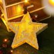 thumbnail image 3 of 3D designer LED decorative lamp in the shape of a star made of real wood with 10 warm white LEDs, 3 of 4