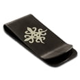 thumbnail image 1 of Stainless Steel Aztec Unity Rune Engraved Money Clip Credit Card Holder, 1 of 1