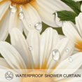 Bathroom Shower Curtain Spring Chamomiles, Waterproof Fabric Shower