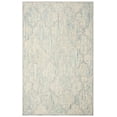 thumbnail image 2 of SAFAVIEH Abstract Clarette Geometric Wool Area Rug, Ivory/Light Blue, 5' x 8', 2 of 11