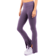 thumbnail image 4 of Yoga Leggings with Front Slit and Pockets High Waist Tummy Control Buttery Soft Comfy Stretchy Workout Pants Violet Small, 4 of 4