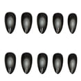 thumbnail image 3 of Halloween Press on Fake Nails,24 PCS Black Ombre Almond Shape False Nails,Full Cover Wearable Nail Art Stickers with Jelly Glue & Rolling Stick, for Women Holiday Party Cosplay Use, 3 of 5