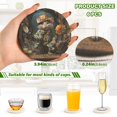 thumbnail image 3 of Rat Mouse Flowers Clock 6 Pcs Drink Coasters with Holder Absorbent Coasters Woven Coasters for Drinks Table Desk Protection Home Decor, 3 of 7