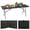 Black, variant on 6FT Folding Table | Black | Portable Plastic Table with Carry Handle | Waterproof & Foldable Table Design | Steel Frame with Lock | for Events, Camping, Indoor & Outdoor Use
