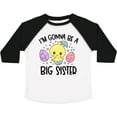 thumbnail image 3 of Inktastic Easter I'm Gonna Be a Big Sister with Purple and Pink Eggs Girls Toddler T-Shirt, 3 of 5