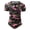 Pink Camouflage, variant on Men's Short Sleeve Onesie Cotton Adult Bodysuits Snaps Crotch All-Over Print-Pink Camouflage,S