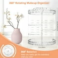 thumbnail image 2 of Makeup Organizer, 360 Degree Rotating Cosmetic Storage Organizer, 7-Layer Adjustable Makeup Display Case, Fits Jewelry Makeup Brushes and Lipsticks, Clear Acrylic, 2 of 7
