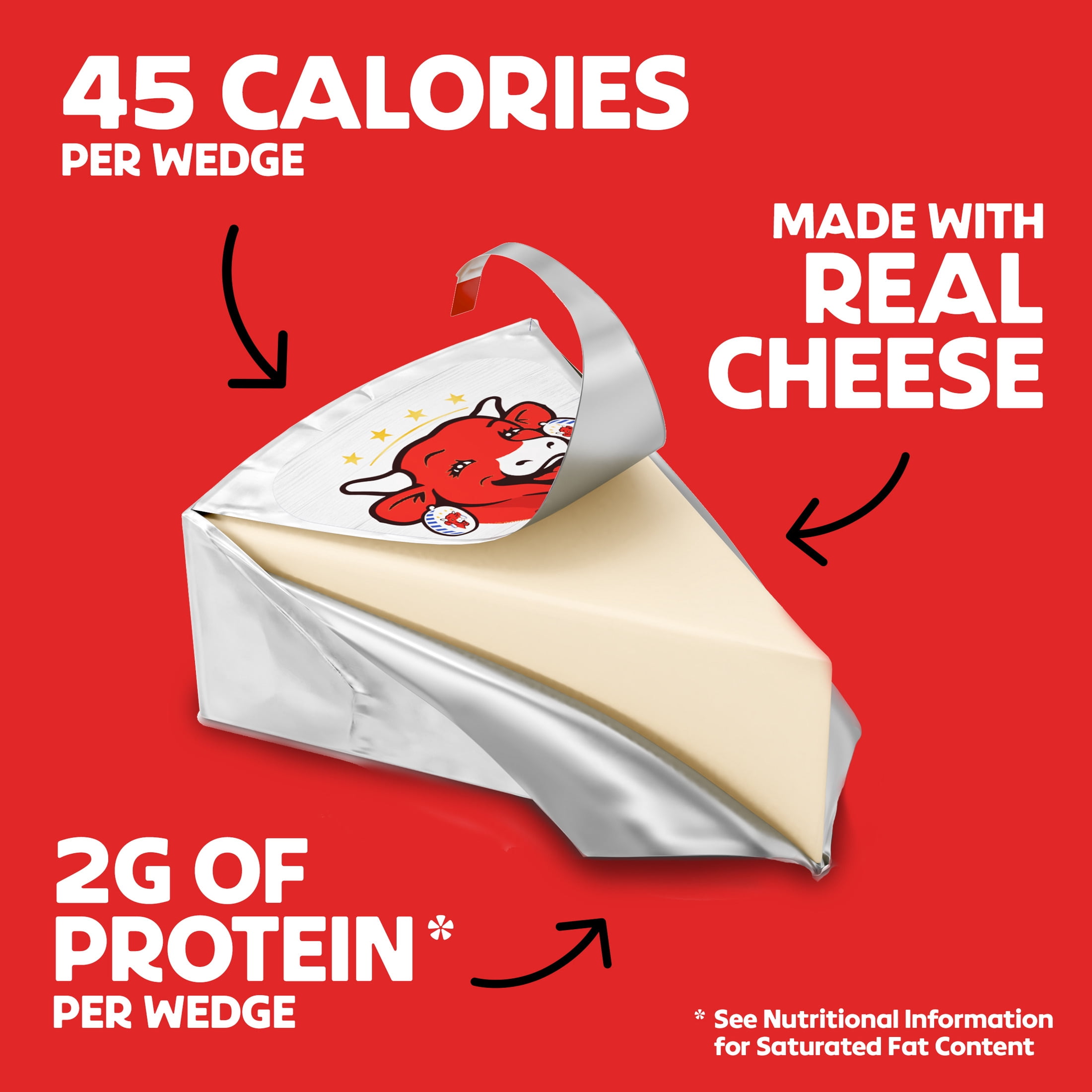 The Laughing Cow® Creamy Original Spreadable Cheese Wedges, 5.4 oz Box (8 Count)