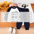 thumbnail image 4 of felwors Unisex Baby Boy Girl Cute Animal Print Sweatshirt&Pant Clothing Set Toddlers Outfits Set for Spring Autumn (Dark Blue,2-3 Years ), 4 of 4