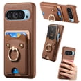thumbnail image 1 of Case for FOXDOCK Google Pixel 9 Pro XL , Leather, Bear Ring, Card Holder, 1 of 4